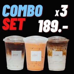 Jaidee Combo Setสุดคุ้ม 3แก้วลดพิเศษ!รวมทุกเมนู