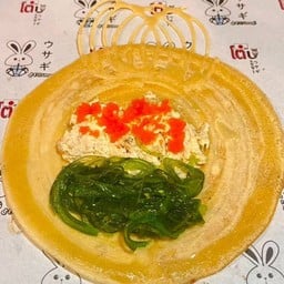 ยำสาหร่าย+ไข่กุ้ง+ทูน่าสเปรด