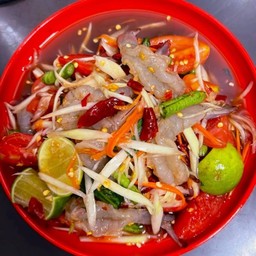 ตำกุ้งสด