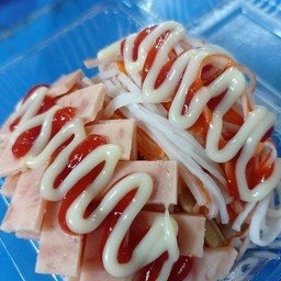 แพนเค้กปูอัด+แฮม