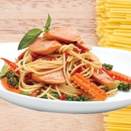 สปาเก็ตตี้ขี้เมาไส้กรอก