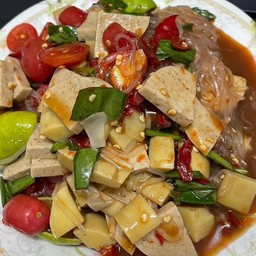 ตำเส้นเล็กหน่อไม้+หมูยอ