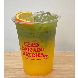 Matcha น้ำส้ม -ใช้น้ำส้มคั้นสด-