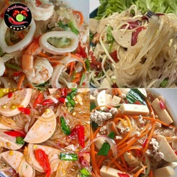 ยำเส้นเล็กหมูสับ