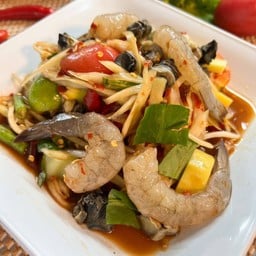 ตำป่า กุ้งสด-กุ้งลวก