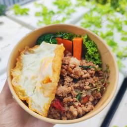 ข้าวกะเพราหมูสับ+ไข่ดาว