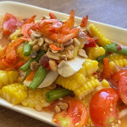 ตำข้าวโพดไข่เค็ม