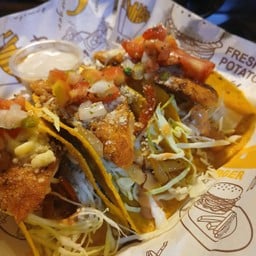 Parmesan Grilled Salmon  Taco