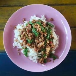 ข้าวราดกระเพราหมูสับ
