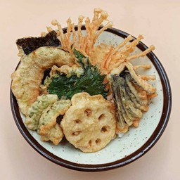 (697) ข้าวหน้าเทมปุระผักรวม Healthy Yasai Tendon