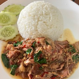 ข้าวกระเพราขาหมู