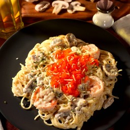 สปาเก็ตตี้ ไวท์ซอส ใข่กุ้ง