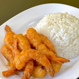 กุ้งทอดซอสน้ำปลา