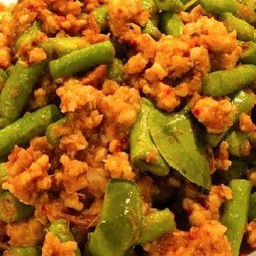 ผัดพริกเผาหมูสับ