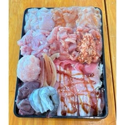 หมูกระทะชุดเล็ก S (ฟรีผัก 1 ชุด)