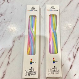 เทียนวันเกิดคละสี (กล่อง)