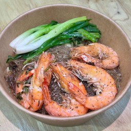 กุ้งขาวอบวุ้นเส้น