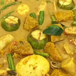 #ไตปลาแห้งกะทิ #พุงปลาอื้อ +ขนมจีน