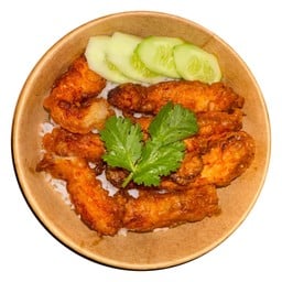 ข้าวไก่ทอด ข้าวหมูทอด ลัคกี้