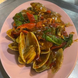 หอยลายผัดพริกเผา