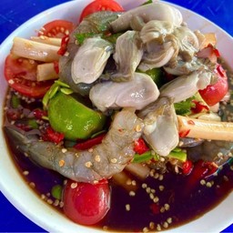 ตำกุ้งหอยนางรม