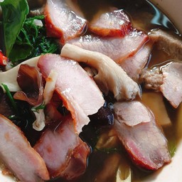 แกงอ่อมเห็ดรวม คอหมูย่าง