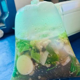 ต้มจืดวุ้นเส้นกับข้าว