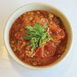 น้ำพริกอ่องพร้อมชุดผักนึ่ง