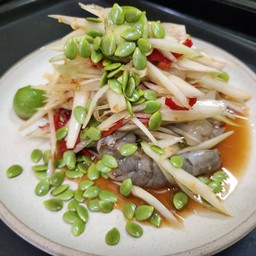 ตำลาวกุ้งสด