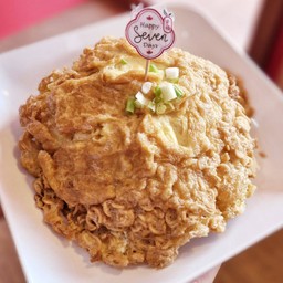 ข้าวไข่เจียวมาม่าทอด