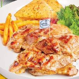 สเต็กสันคอหมูซอสบาร์บีคิว