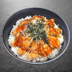 SALMON BELLY DON/ข้าวหน้าโทโร่ เเซลมอน อะบุริ