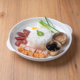 ข้าวหน้าหมูกรอบ