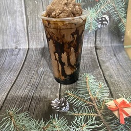 โกโก้ปั่นราดคาราเมลบราวชูการ์ใส่บุกบราว