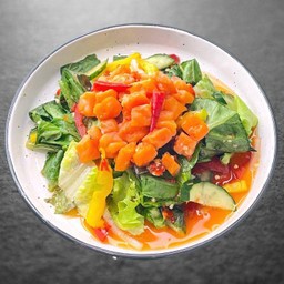 SALMON SPICY SALAD/ยำสลัดเเซลมอน