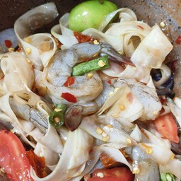 ตำหลวงพระบางกุ้งสด