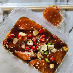 เเซลม่อนดองซีอิ๊วเกาหลี