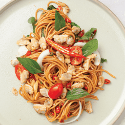 สปาเก็ตตี้หอยลายผัดพริกกระเทียม