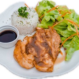 ข้าวสเต็กไก่เทอริยากิ