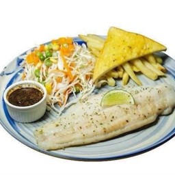สเต็กปลาดอลลี่ย่าง (ซอสพริกไทยดำ)