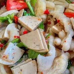 ยำเล็บมือนาง + หมูยอ