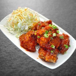 FRIED KARAAGE CHICKEN SPICY/ไก่ทอดคาราเกะ ซอสเผ็ด