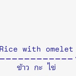 Rice with omelet حلال