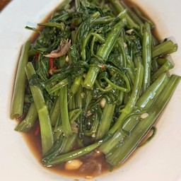 No189 ผัดผักบุ้งไฟแดง กับข้าว