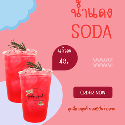 น้ำแดงโซดา