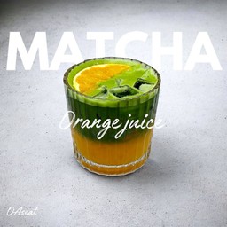 Matcha orange juice l มัทฉะน้ำส้ม