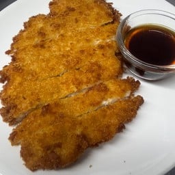 ข้าว ไก่ทอดกรอบ ซอสเทริยากิ