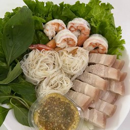 เมี่ยงหมูสามชั้น+กุ้ง