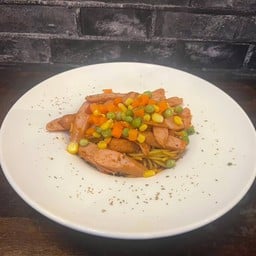 สปาเก็ตตี้ไส้กรอกไก่