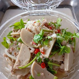 ยำวุ้นเส้น(หมูยอ+หมูสับ)
